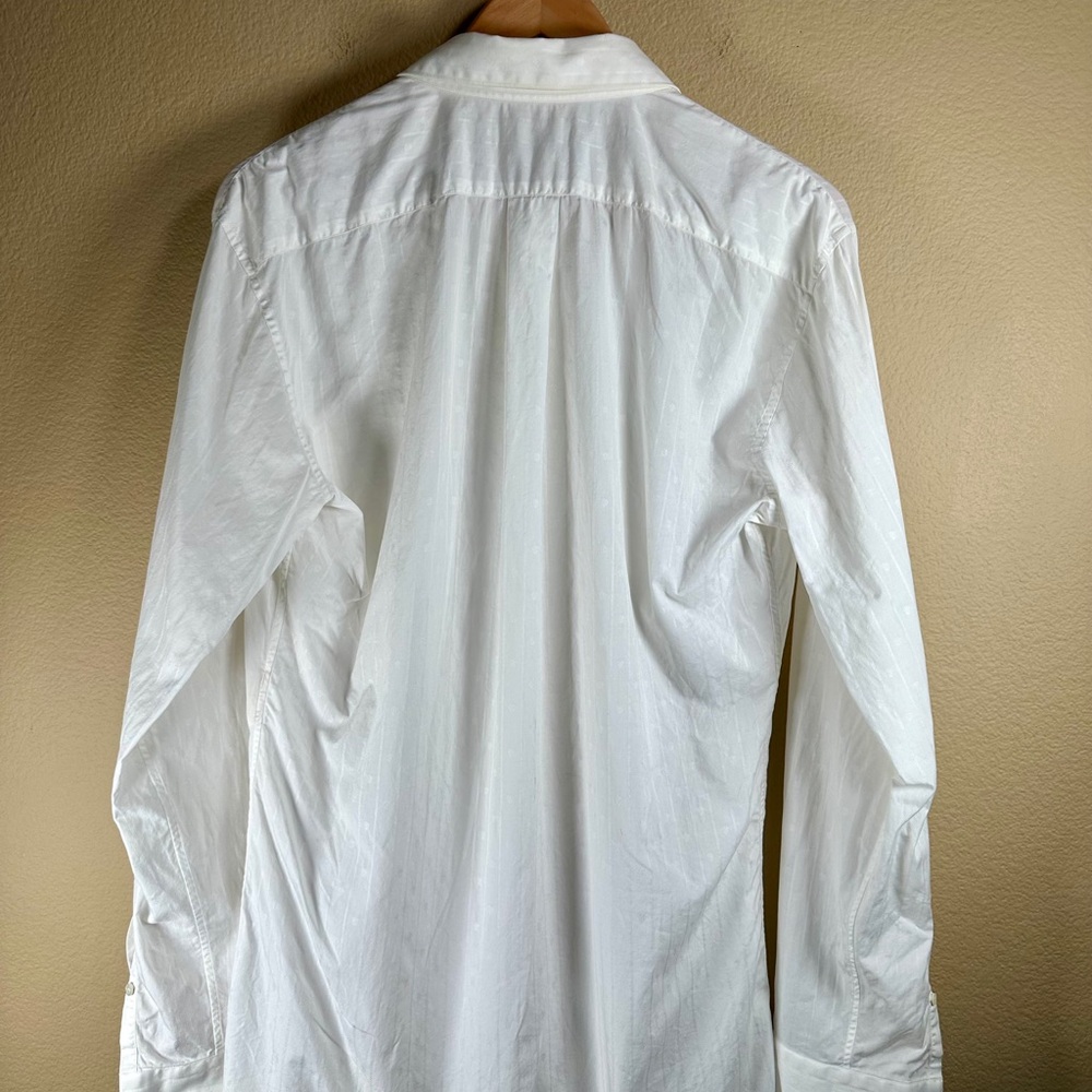 Alexander McQueen Men's White Textured
Casual Shirt Size 52; US L - Picture 6 of 11